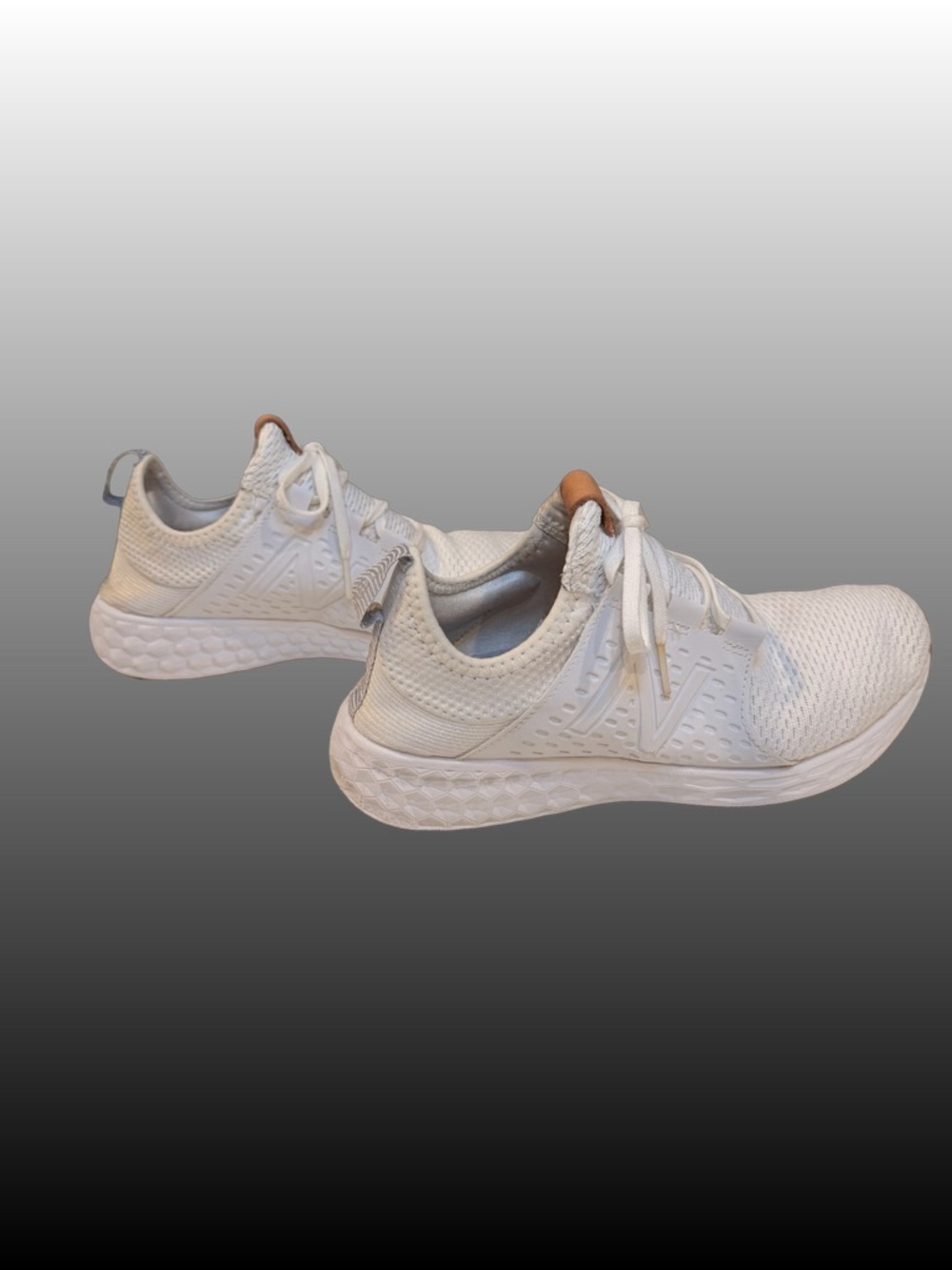 New Balance Fresh Foam CruzV1 Reissue White Gum Casual Comfy Sneaker Womens 9.5 - Picture 3 of 8
